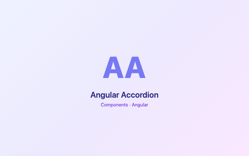 Angular Accordion preview