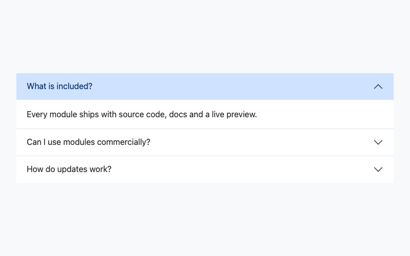 Bootstrap Accordion preview