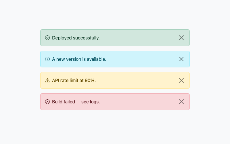 Bootstrap Alerts preview