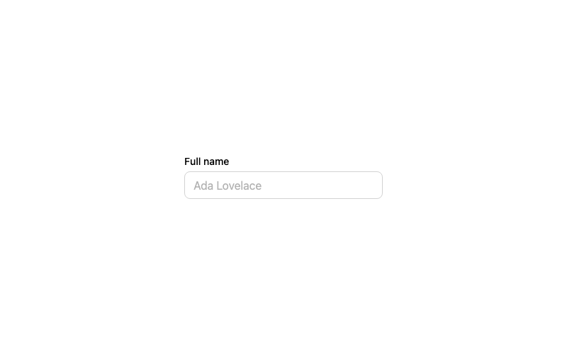 Default Input preview