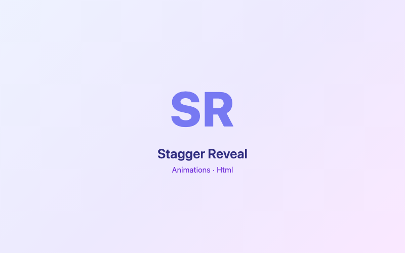 Stagger Reveal preview