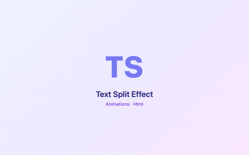 Text Split Effect preview