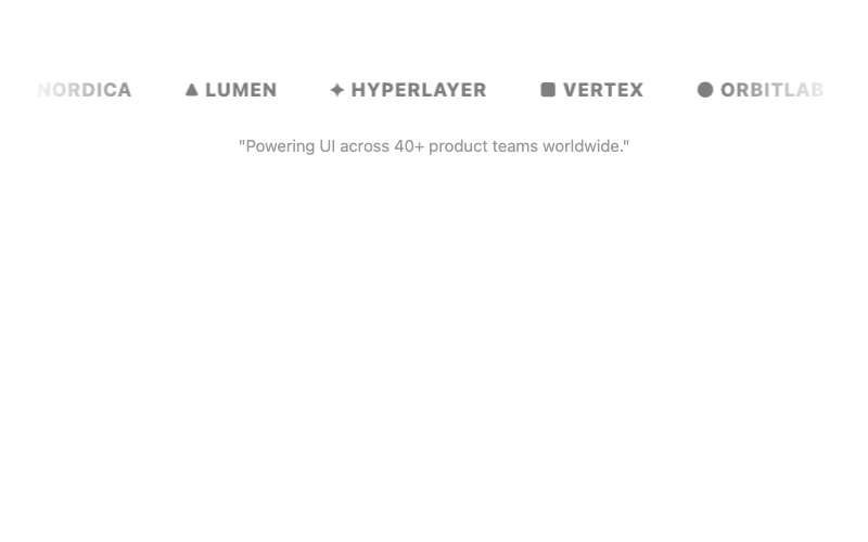 Logo Marquee + Testimonial preview