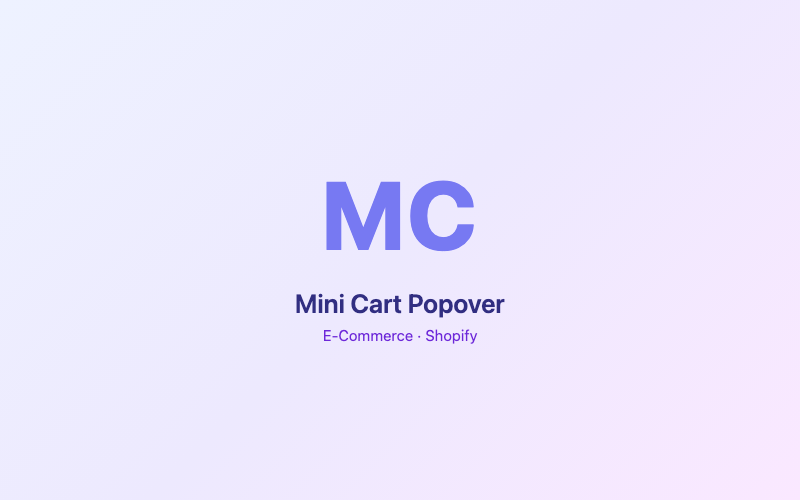 Mini Cart Popover preview