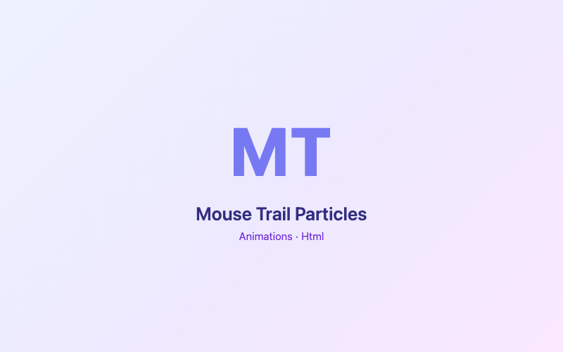 Mouse Trail Particles preview