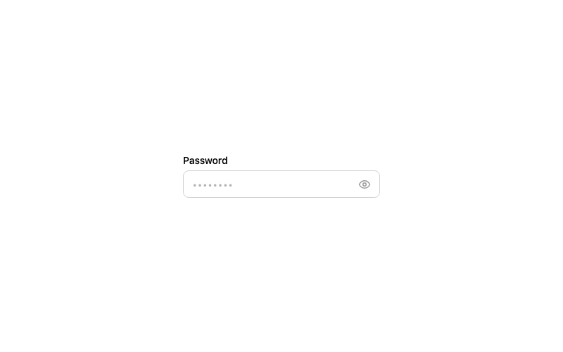 Password Toggle Input preview