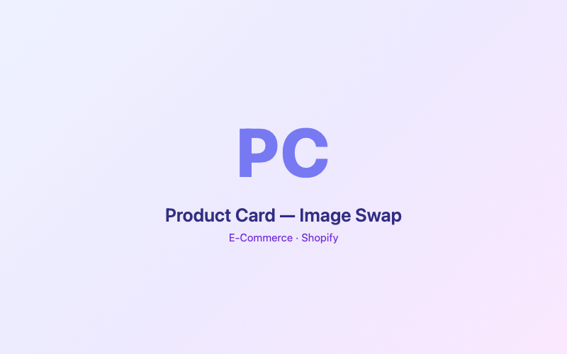 Product Card — Image Swap preview
