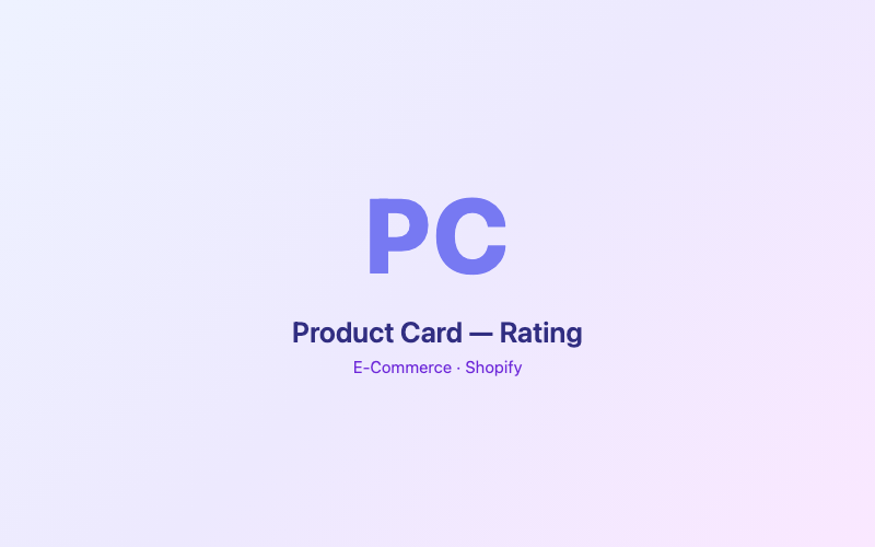 Product Card — Rating preview