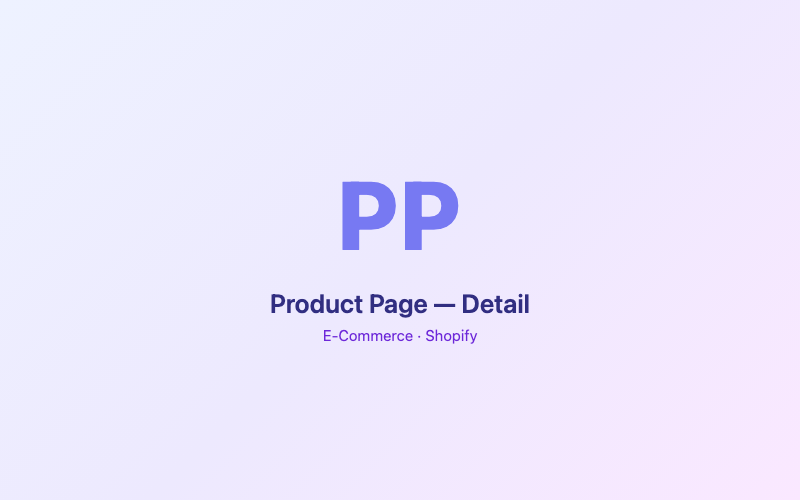 Product Page — Detail preview