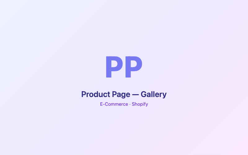Product Page — Gallery preview