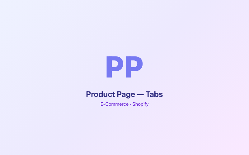 Product Page — Tabs preview