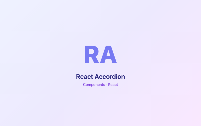 React Accordion preview
