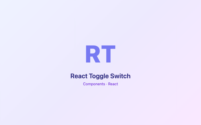 React Toggle Switch preview