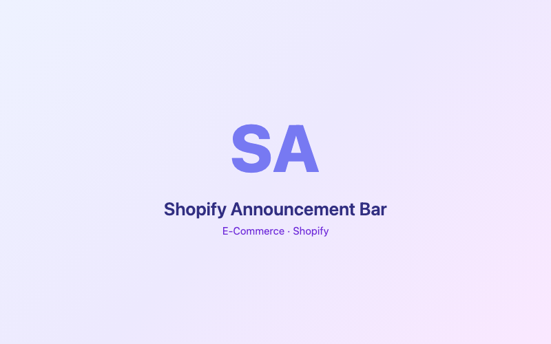Shopify Announcement Bar preview