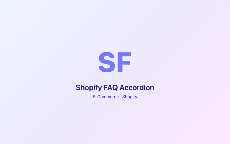 Shopify FAQ Accordion preview