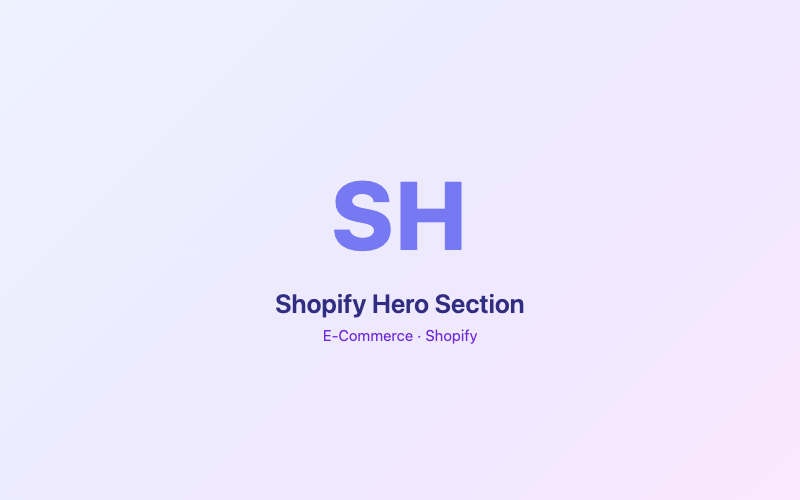 Shopify Hero Section preview