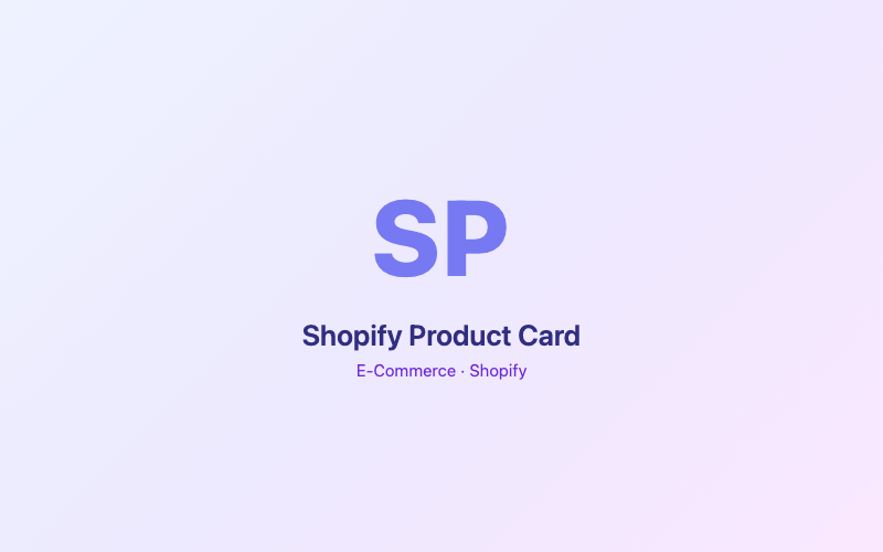 Shopify Product Card preview