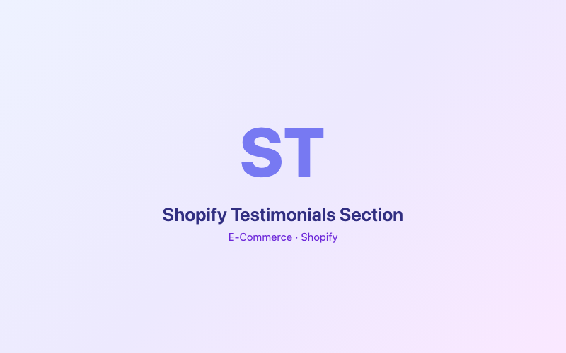 Shopify Testimonials Section preview