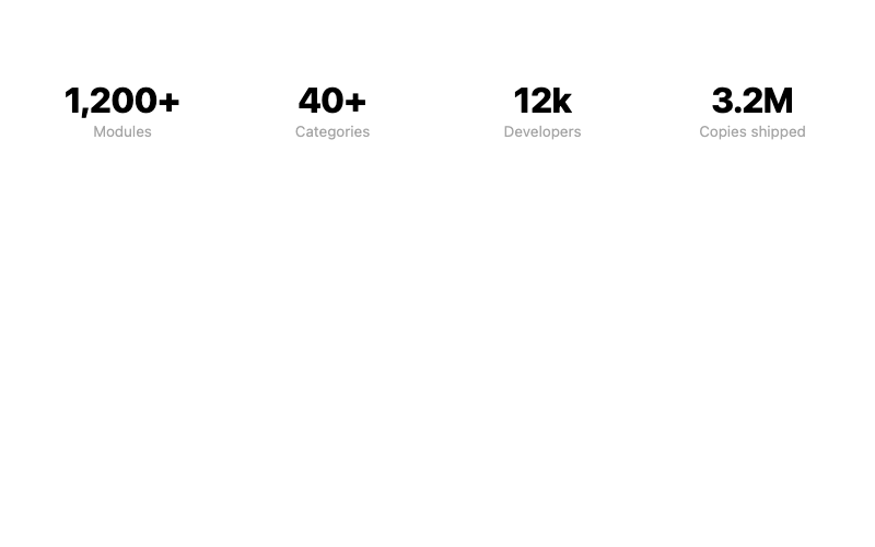 Stats Section preview