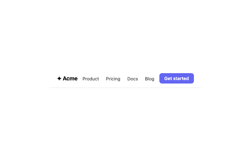 Sticky Navbar preview
