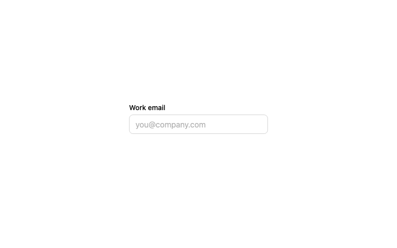 Validated Email Input preview